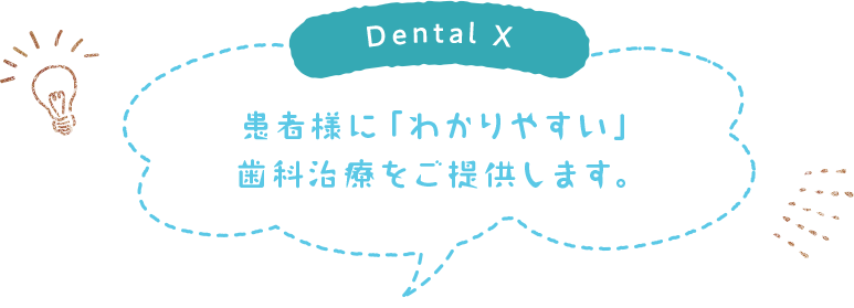 患者様に「わかりやすい」歯科治療をご提供します