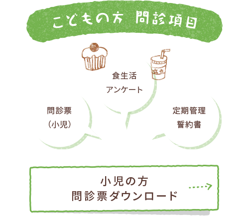 こどもの方問診項目