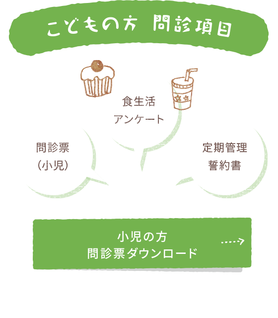 こどもの方問診項目